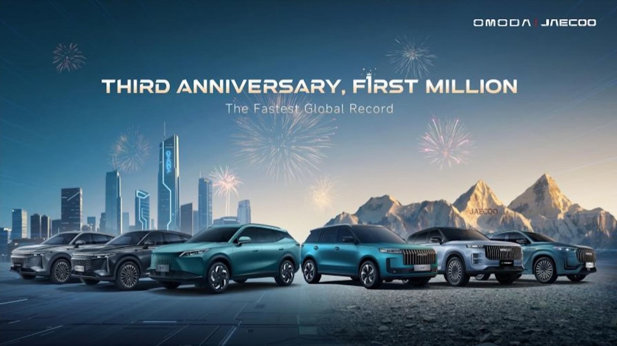 OMODA & JAECOO near one million global sales within three years of launch